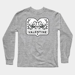 couple bird in love valentine Long Sleeve T-Shirt